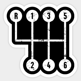 Gear Shift | Race Car Racing Gift Sticker